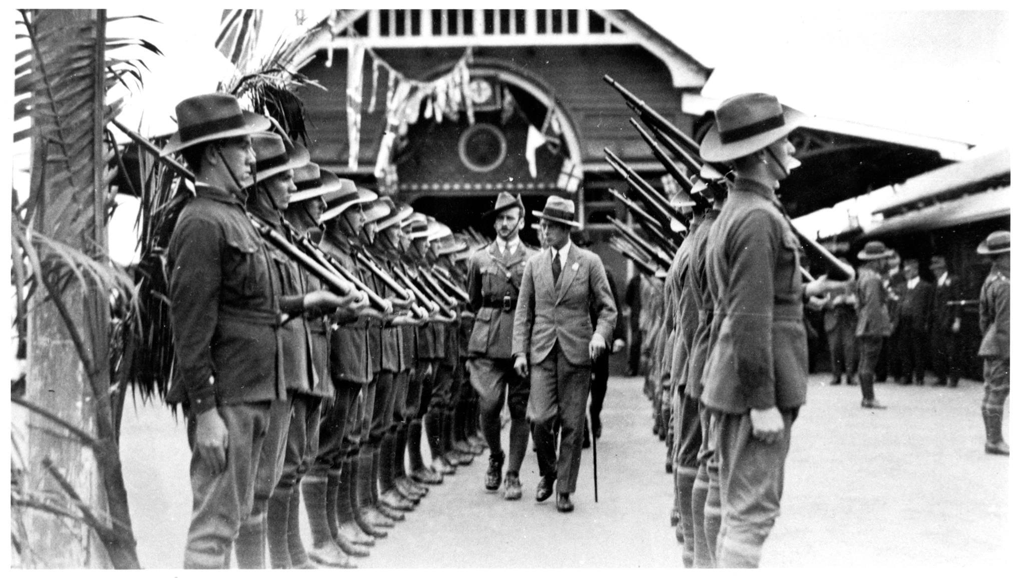 1920s Inspecting The Troops At Historic Gympie Station