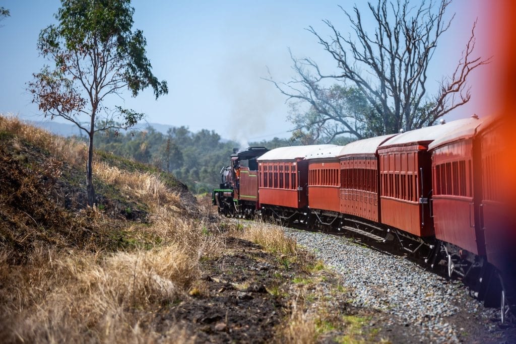 Mary Valley Rattler C17 974 Engine And Heritage Carriages Heading Back Toward Gympie Photo By Leeroy Todd